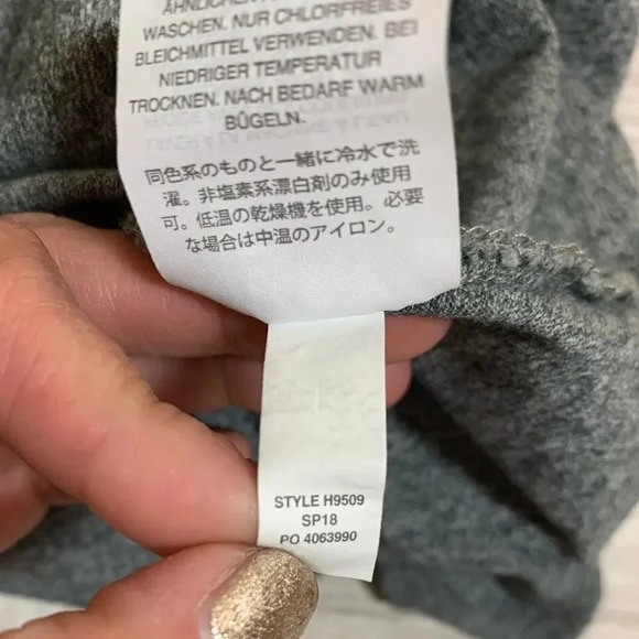 Madewell Knot Front Tee Gray Size XXS - Picture 7 of 9